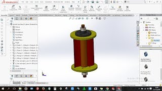 How to design Vertical Axis Wind Turbine in Solidworks [upl. by Ahsenat325]