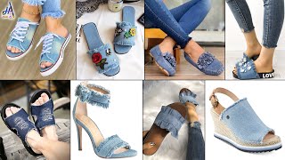 Best DIY Styles Sandals Making From Old Jeans At Home Reuse Flipflops LifeHacks [upl. by Durwyn25]