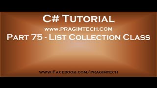 Part 75 List collection class in c continued [upl. by Donnell150]