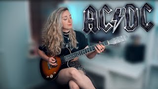 SHOOT TO THRILL  ACDC  Guitar Cover by Sophie Burrell [upl. by Jarek]