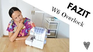 Fazit  Erfahrung mit der W6 Overlock Nähmaschine N 454D [upl. by Nathanial]