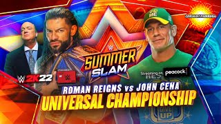 John Cena vs Roman Reigns  SummerSlam 2021 custom promo [upl. by Lamak]