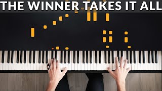 The Winner Takes It All  ABBA  Tutorial of my Piano Cover [upl. by Adiasteb]