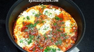 Shakshuka RecipeEggs Poached in Spicy SauceShakshuka in Indian StyleEasy and Quick Egg Recipe [upl. by Jude]