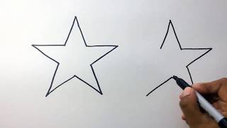 Como hacer Estrellas FACIL 👈⭐⭐How to draw and color stars ⭐⭐ [upl. by Issac374]