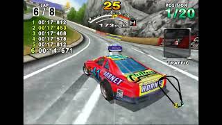 Daytona USA 2001 Beginner Course Redream Emulator [upl. by Argyres869]