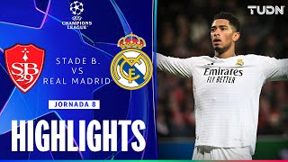 HIGHLIGHTS  Stade Brestois vs Real Madrid  UEFA Champions League 2425  TUDN [upl. by Kutzenco137]