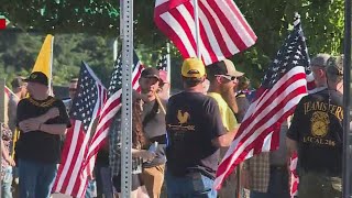 Proud Boys antifa clash riot declared in Oregon City [upl. by Rivkah]