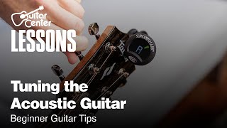 How to Tune the Acoustic Guitar  Beginner Guitar Tips [upl. by Katuscha61]