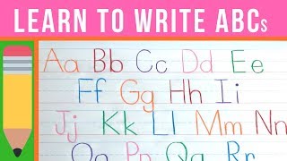 Learn to Write the ABCs  How to Write Letters  Handwriting Practice for Kids [upl. by German]