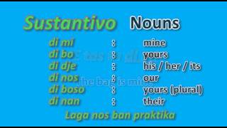 Learn Papiamento  Lesson 6  Possessive pronouns [upl. by Fugate]