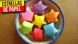 🌟 COMO hacer ESTRELLITAS DE PAPEL🌟HaunterMake [upl. by Liv]