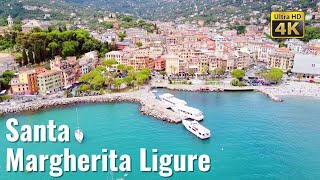 Santa Margherita Ligure 💖 Italy walking tour in 4k  Near Portofino [upl. by Na]