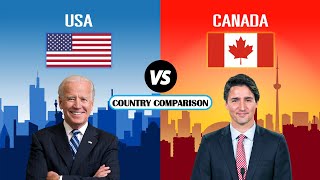 United States USA vs Canada  Country Comparison [upl. by Nwahsad]