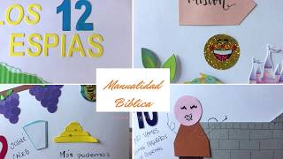 MANUALIDAD LOS 12 ESPÍASESCUELA DOMINICAL [upl. by Chancelor841]