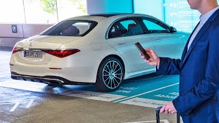 2021 Mercedes SClass  Automated Valet Parking WORLDS FIRST [upl. by Suzie]