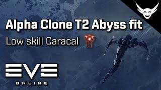 EVE Online  Easy Alpha clone T2 Abyss Caracal [upl. by Isidro]