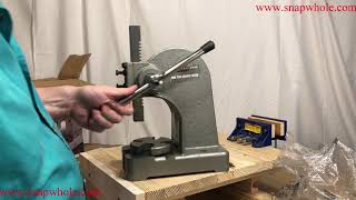 Harbor Freight 1 Ton Arbor Press Review [upl. by Willow105]