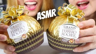 ASMR GIANT FERRERO ROCHER CHOCOLATE EATING SOUNDS MUKBANG [upl. by Cutler]