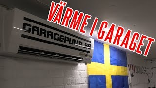 Monterar en luftvärmepump i garaget [upl. by Mandal]