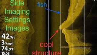 Humminbird Helix Side Imaging Settings amp Images [upl. by Gustie]