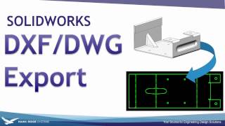 SOLIDWORKS DXF DWG Export [upl. by Alrahc]