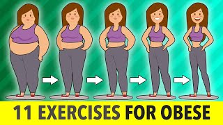 11 Exercises For Obese Beginners At Home [upl. by Aihseyk]