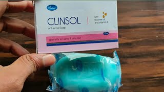 Clinsol Soap use benefits  Anti acne soap [upl. by Ahsiekat]