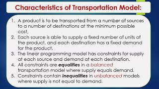 TRANSPORTATION PROBLEM INTRODUCTION Operations Research [upl. by Maggee]