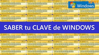 Modo fácil de saber tu clave de Windows 10 81 8 7 o XP [upl. by Harad]