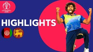 Malinga On Fire  Afghanistan vs Sri Lanka  Match Highlights  ICC Cricket World Cup 2019 [upl. by Arlyne]