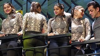 Saiee Manjrekar Joins Salman Khan at Dabangg 3 Promotion – Behind the Scenes Fun [upl. by Athalee]