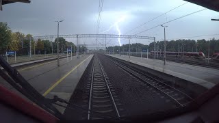 CABVIEW 4K Łódź Widzew  Łódź Niciarniana  Łódź Fabryczna TUNEL [upl. by Crawley65]