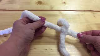 HOW TO CONNECT CHUNKY CHENILLE YARN [upl. by Noyart487]