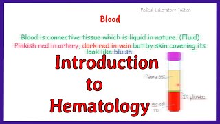 introduction to hematology  what is hematology [upl. by Fermin]