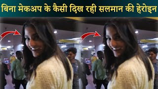 SALMAN KHANS ACTRESS SAIEE MANJREKAR SPOTTED AT AIRPORT [upl. by Munroe]