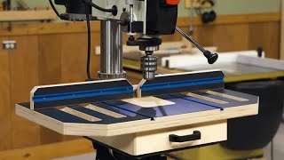 Building the Ultimate Woodworking Drill Press Table  Part 1 [upl. by Wilden297]