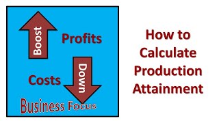 How to Calculate Production Attainment [upl. by Dosh]