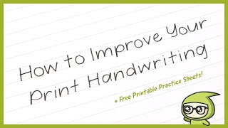 How to Improve Your PRINT Handwriting 🖊️ [upl. by Alcinia448]