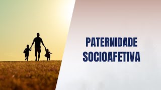 Paternidade socioafetiva [upl. by Niarbo]