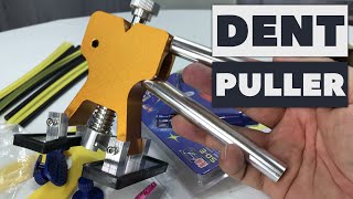 Dent Puller Paintless Dent Repair Tools Kit with Glue Gun Review [upl. by Lemahs]