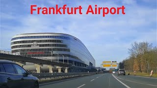 🇩🇪 Driving to Frankfurt Airport  Terminal 1 Parking [upl. by Crain]