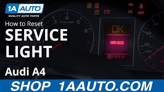 How to Reset Service Light 0409 Audi A4 [upl. by Cirderf706]