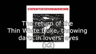 Station to Station  David Bowie  Lyrics [upl. by Tyler]