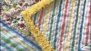 The Chenille Diamond Baby Quilt [upl. by Cates802]