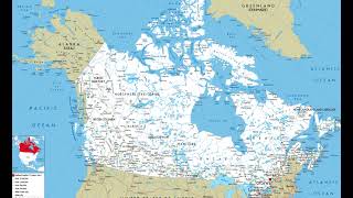 map of Canada [upl. by Sibelle]