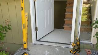 Jeld Wen Front Door Installation  Really crappy products and craftsmanship PART 1 [upl. by Aicre185]