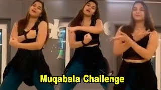 Salman Khan’s CoStar Saiee Manjrekar Takes Up MUQABALA CHALLENGE  Street Dancer 3D [upl. by Charles]