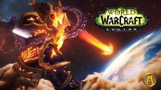 Sargeras Impales Azeroth Sword Cinematic  Illidans Sacrifice Argus Ending WoW LegionWar Within [upl. by Lashonde]