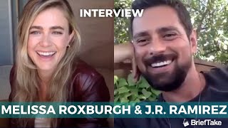 Manifest stars Melissa Roxburgh and JR Ramirez preview the season 3 cliffhanger finale [upl. by Aramit707]